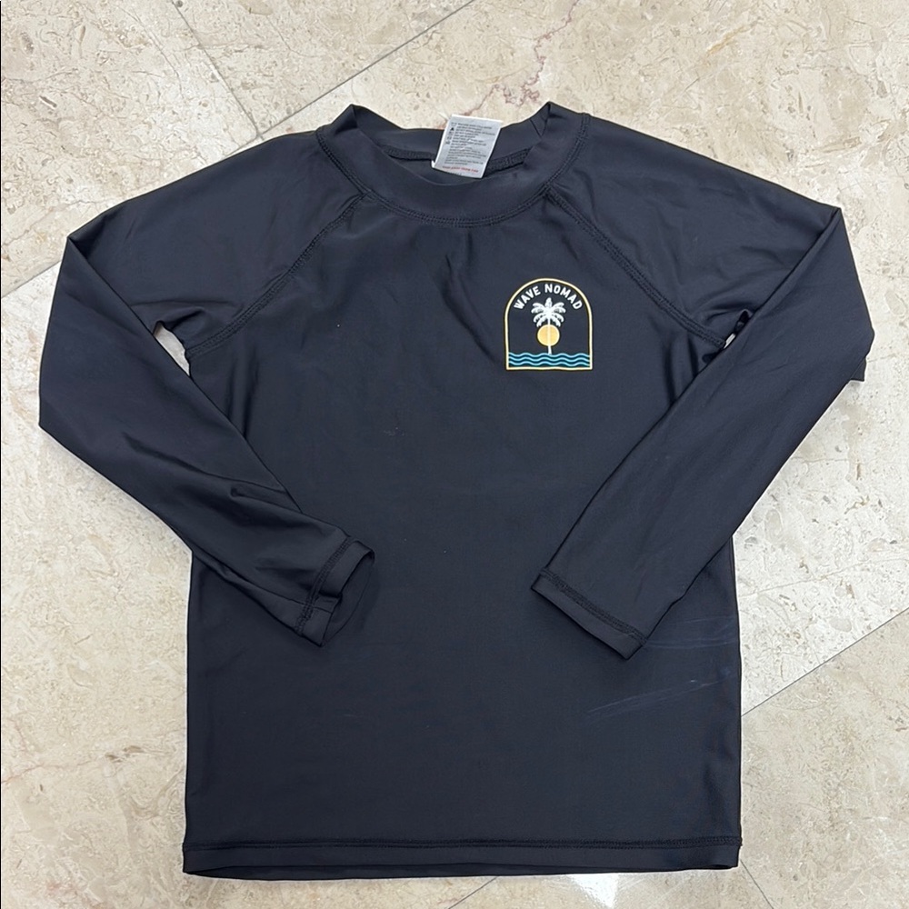 Feather 4 Arrow Black Kids Swim Rashguard size 6